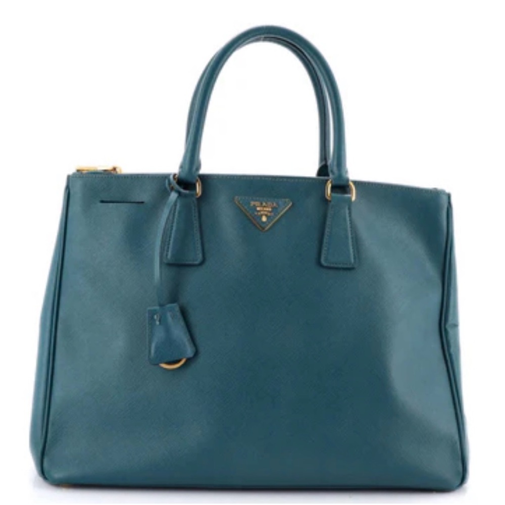 Prada Blue Leather Satchel